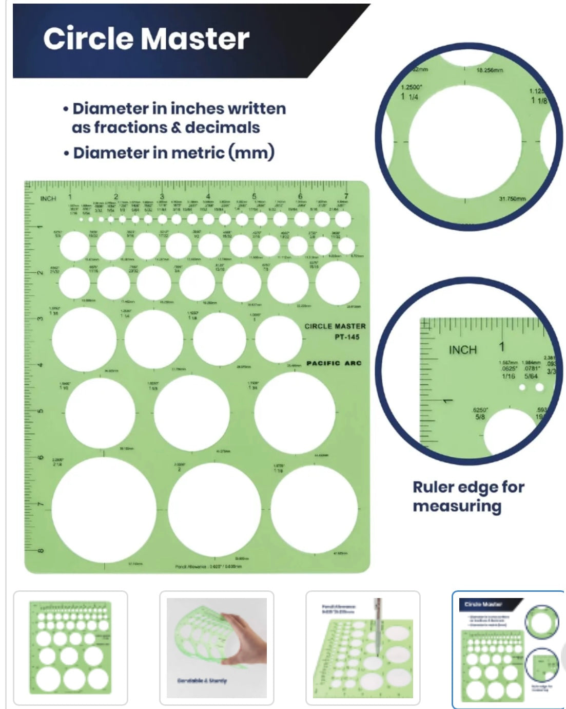 Circle Master Stencil for 3D Areola Tattoos