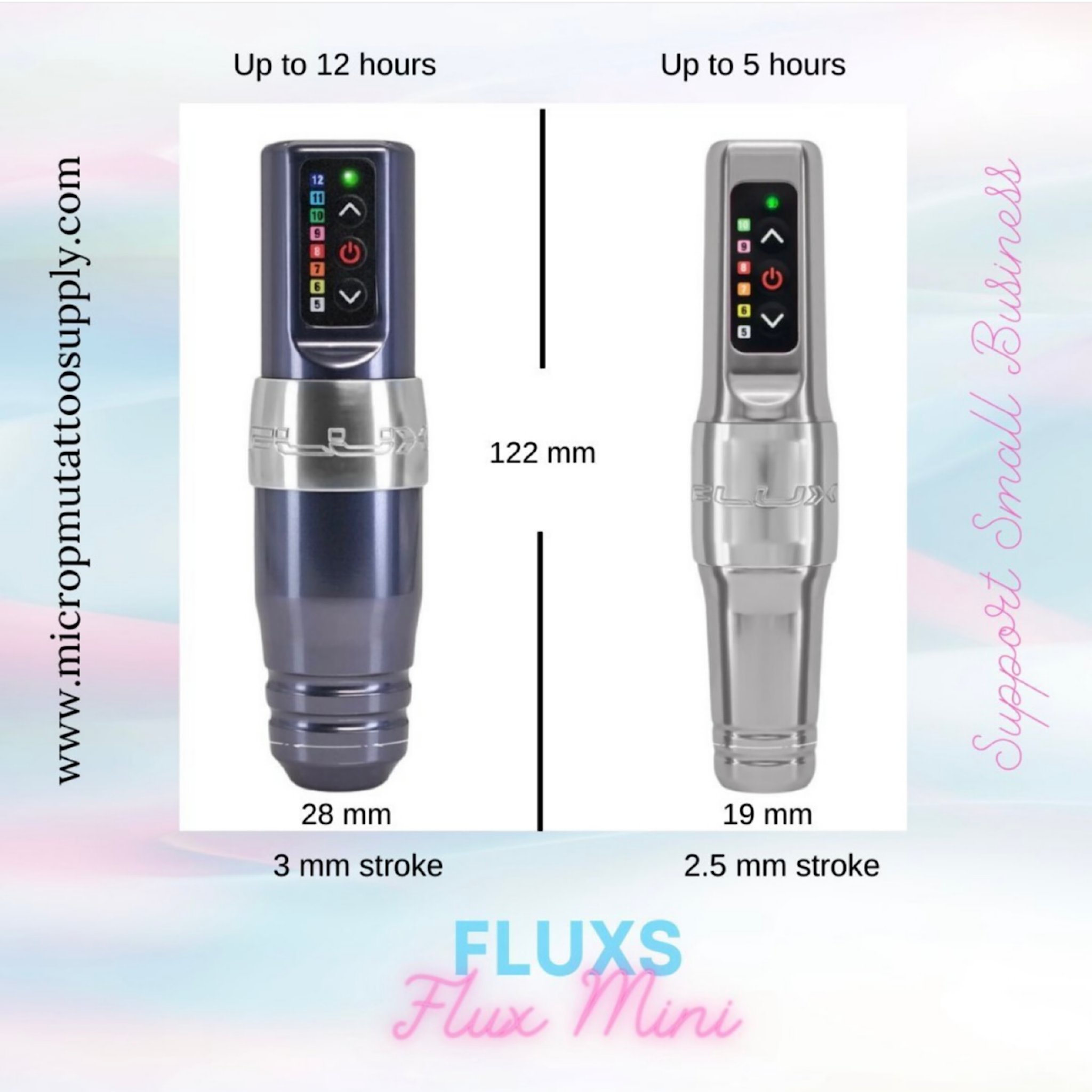 Flux S Wireless PMU Tattoo Machine MicroPmu Tattoo Supply