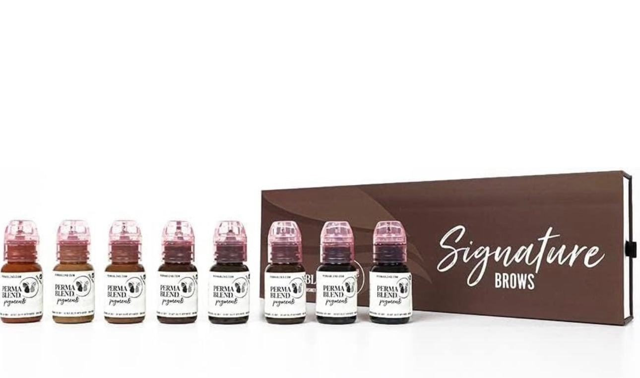 Signature Brow Set- Our new Signature Series for Brows features top selling pigments from lightest blonde to darkest brown.