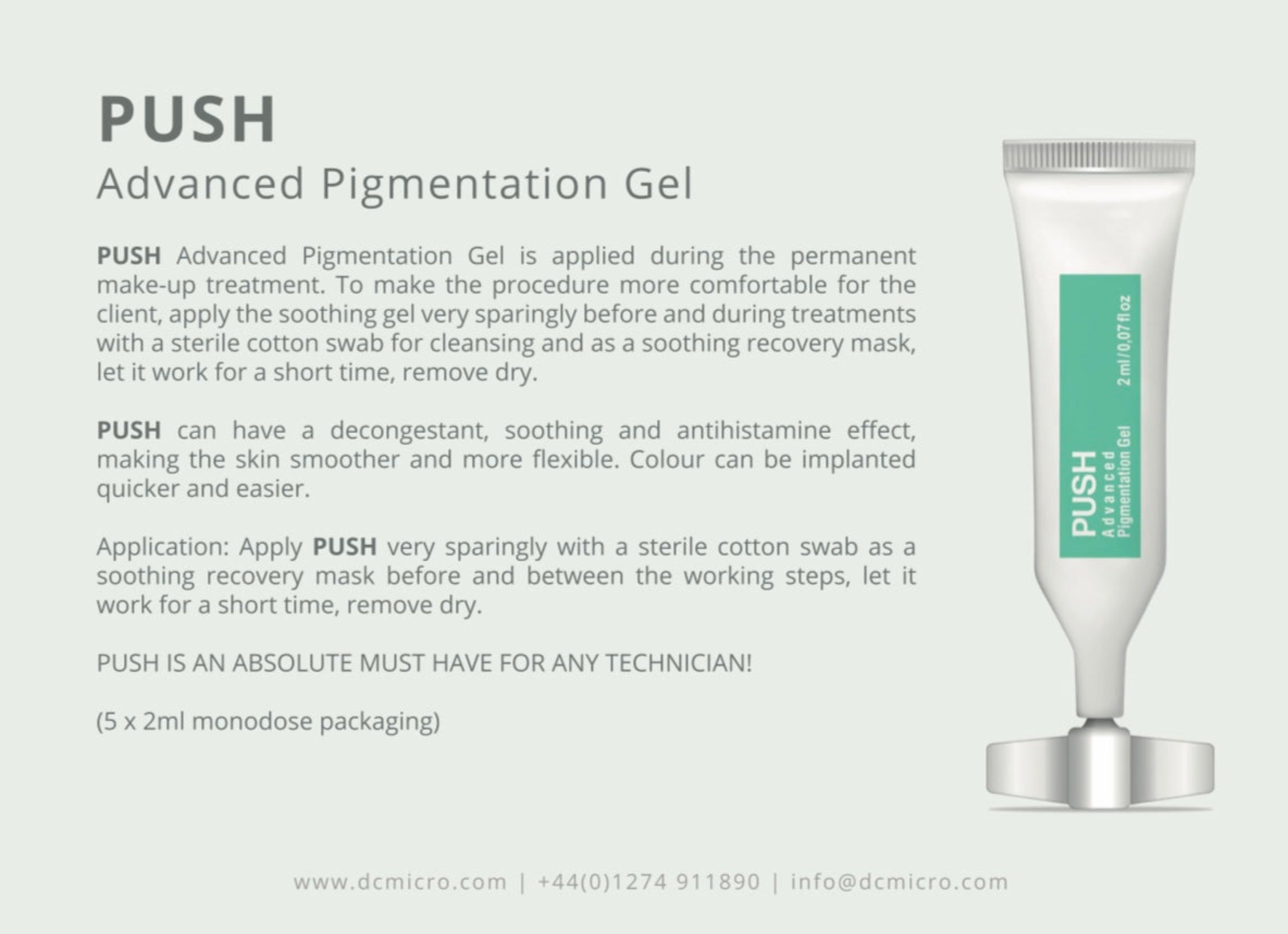 PUSH- Advanced Pigmentation Gel (Goldeneye Coloressense) MicroPmu Tattoo Supply