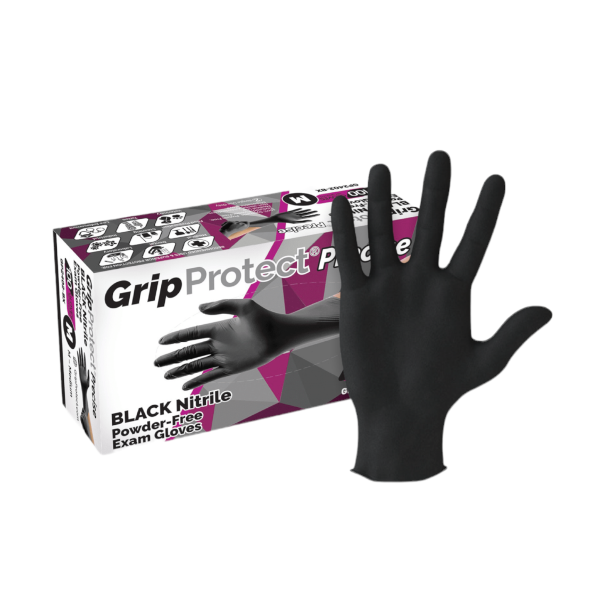 GripProtect® Precise Nitrile Powder-Free Exam Gloves MicroPmu Tattoo Supply